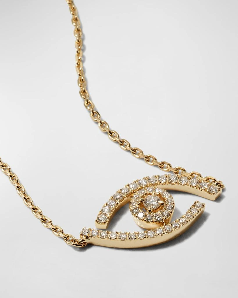 商品Messika|LUCKY EYE 18K YELLOW GOLD PAVE DIAMOND BRACELET,价格¥18570,第3张图片详细描述