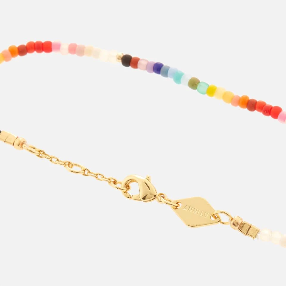 商品Anni Lu|Anni Lu Rainbow 18-Karat Gold-Plated Bracelet,价格¥412,第2张图片详细描述