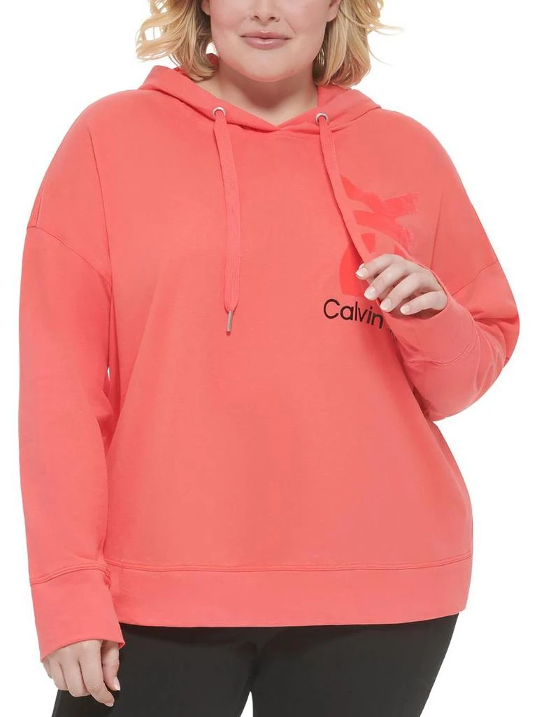 商品Calvin Klein|Plus Womens Athletic Pullover Hoodie,价格¥287,第1张图片