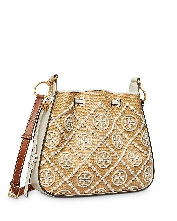 商品Tory Burch|T Monogram Straw Bell Bag,价格¥4100,第3张图片详细描述