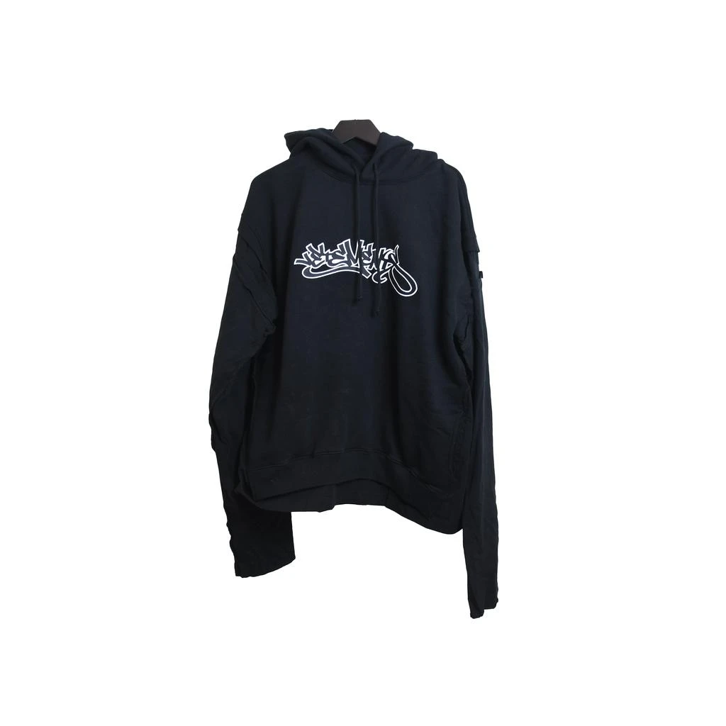 商品Vetements|Vetements Patched Long Sleeve Hoodie Hiphop Black,价格¥6569,第1张图片