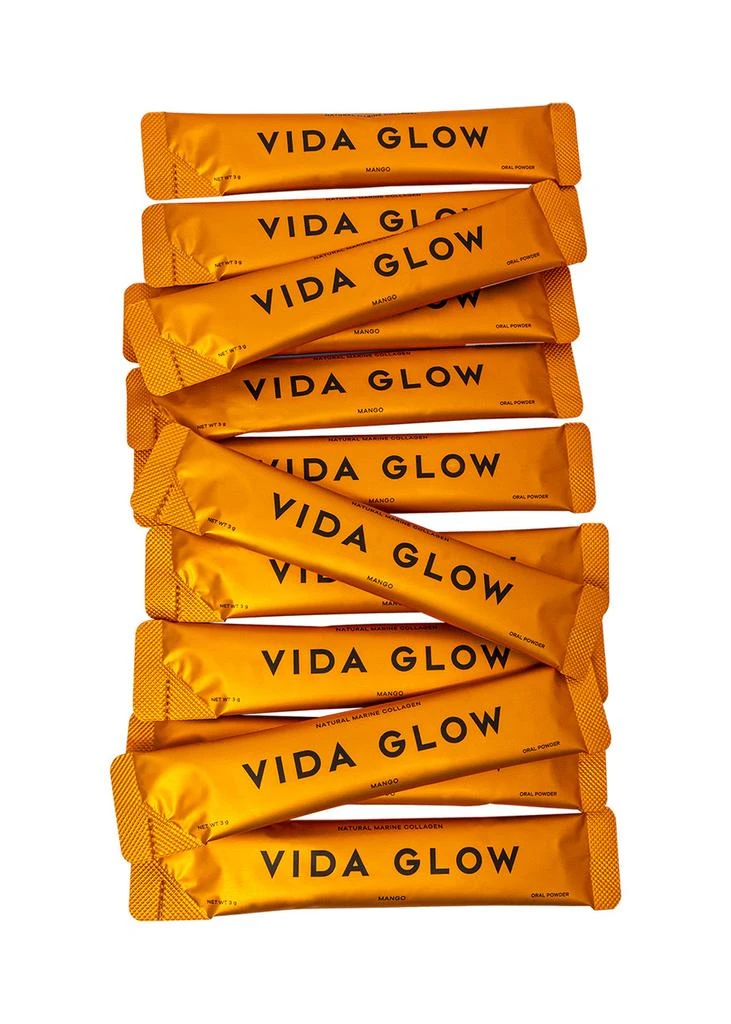 商品Vida Glow|Natural Marine Collagen Sachets Mango,价格¥427,第3张图片详细描述