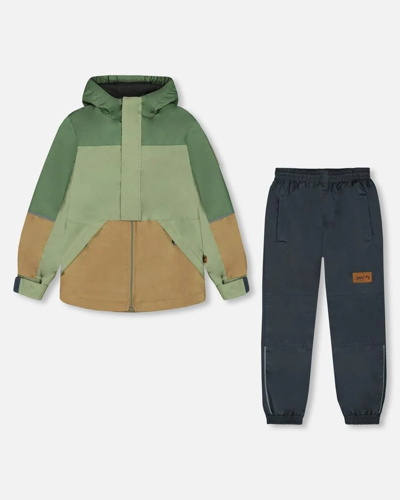 商品Deux par Deux|Two-Piece Mid-Season Outerwear Set Pale Green, Sage, Tan, And Gray,价格¥734,第1张图片