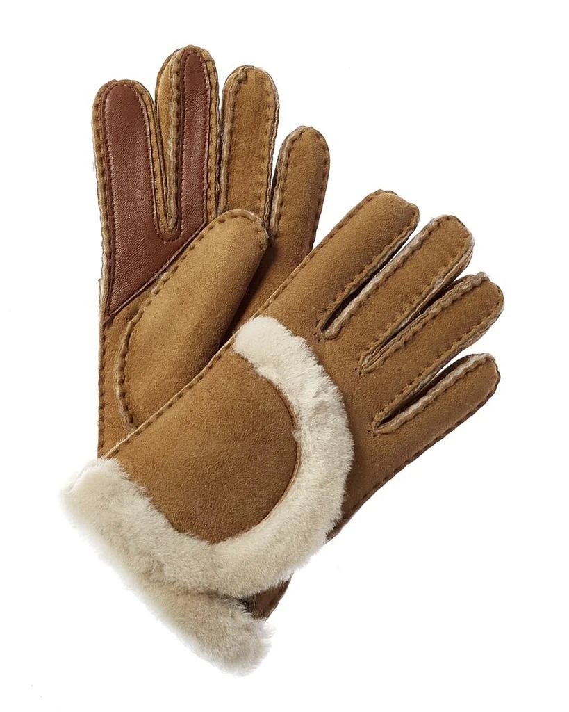 商品UGG|UGG Exposed Seam Suede Gloves,价格¥389,第1张图片