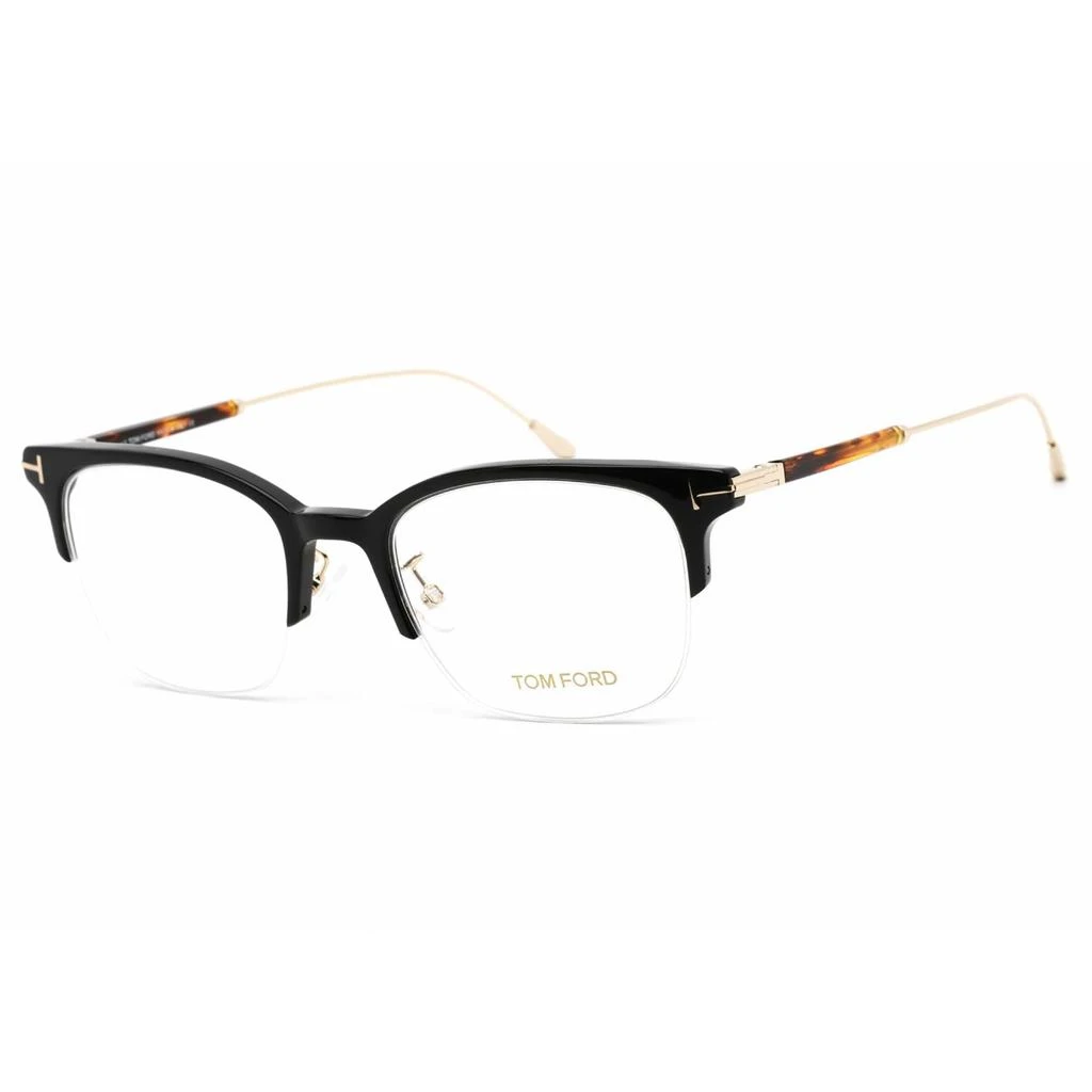 商品Tom Ford|Tom Ford Men's Eyeglasses - Black/Gold Half-Rim Plastic Frame | FT5645-D-B 001,价格¥879,第1张图片