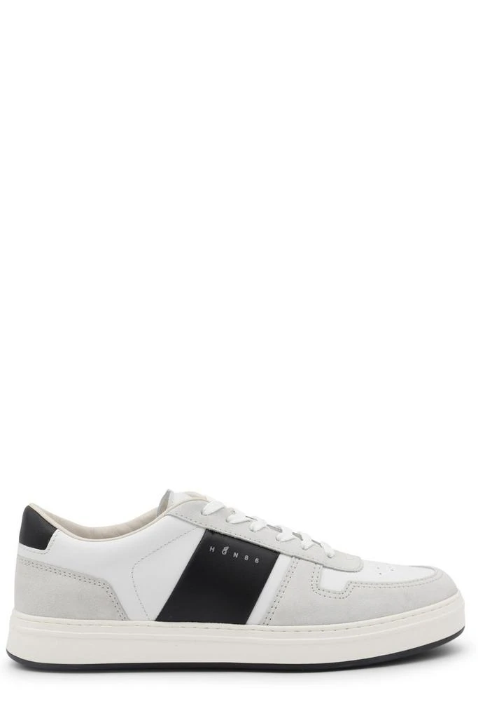 商品hogan|Hogan H-TV Logo Printed Panelled Sneakers,价格¥1895,第1张图片