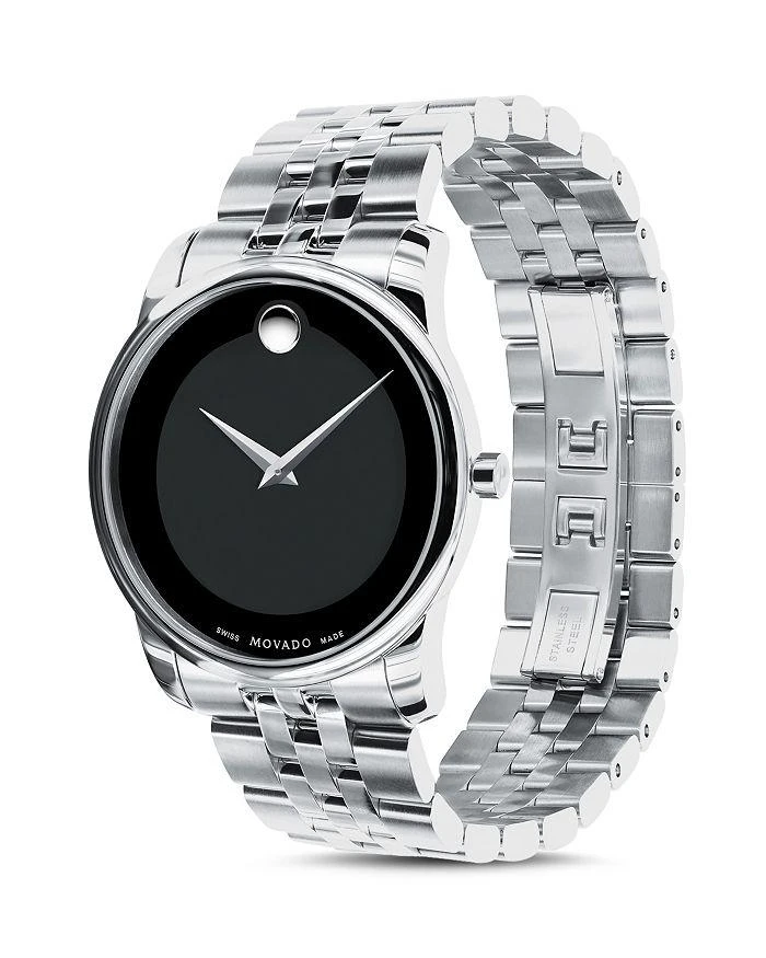 商品Movado|经典博物馆系列不锈钢腕表, 40 mm,价格¥5885,第2张图片详细描述