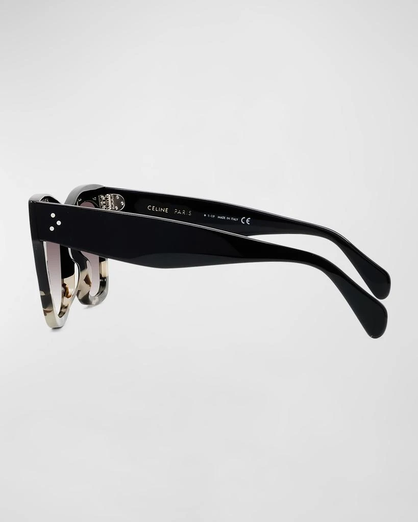 商品Celine|Two-Tone Gradient Cat-Eye Sunglasses, Black,价格¥3562,第4张图片详细描述