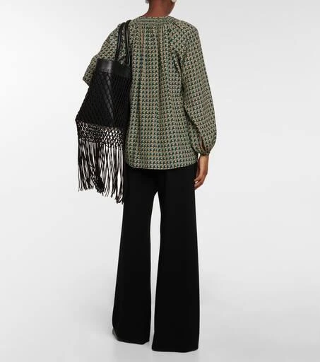 商品Loro Piana|Oprah印花真丝女式上衣,价格¥15021,第3张图片详细描述