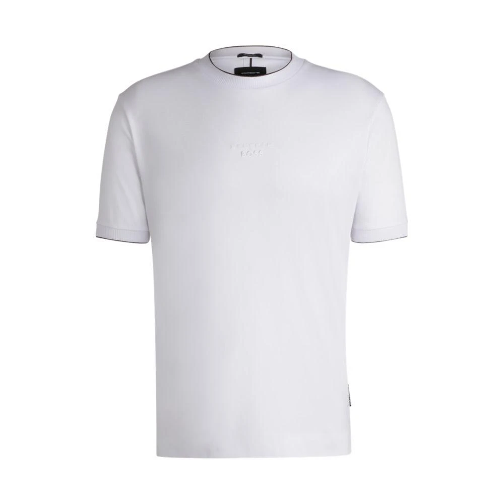 商品Hugo Boss|Porsche x  mercerized-cotton T-shirt with special branding,价格¥755,第1张图片