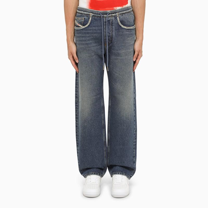 Blue denim 5-pocket jeans商品第1张图片规格展示
