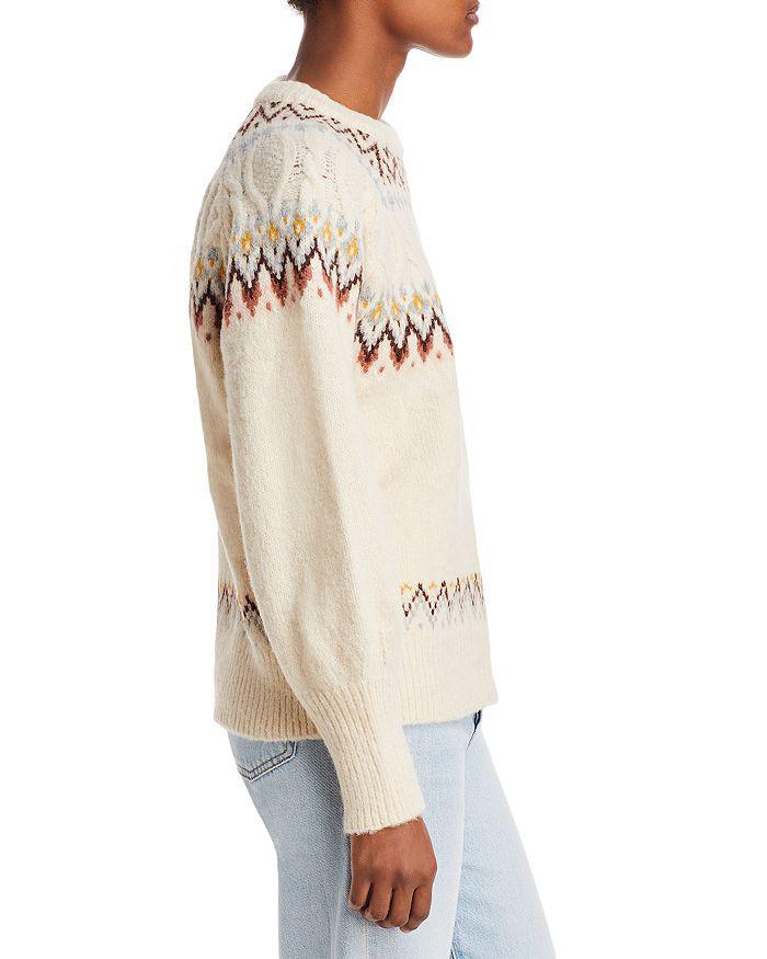 商品AQUA|Melinda Fair Isle Sweater - 100% Exclusive,价格¥496,第6张图片详细描述