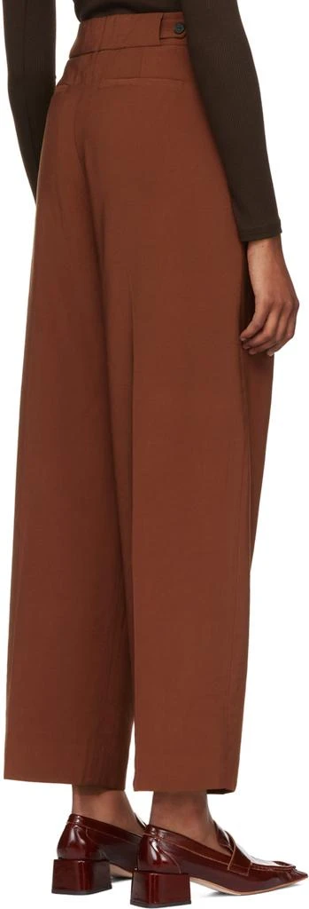 商品Vince|Brown Drapey Trousers,价格¥653,第3张图片详细描述