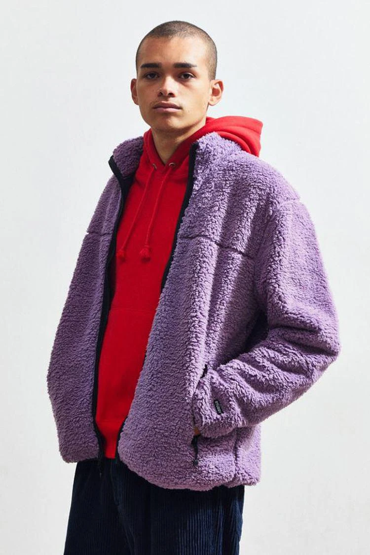 商品STUSSY|Stussy Zip-Up Sherpa Jacket,价格¥756,第1张图片