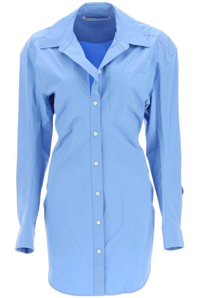 商品Alexander Wang|Alexander Wang Fitted Buttoned Mini Shirt Dress,价格¥4068,第1张图片