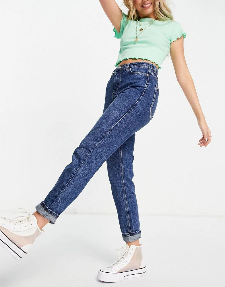 商品Topshop|Topshop mom jeans in indigo,价格¥173,第1张图片