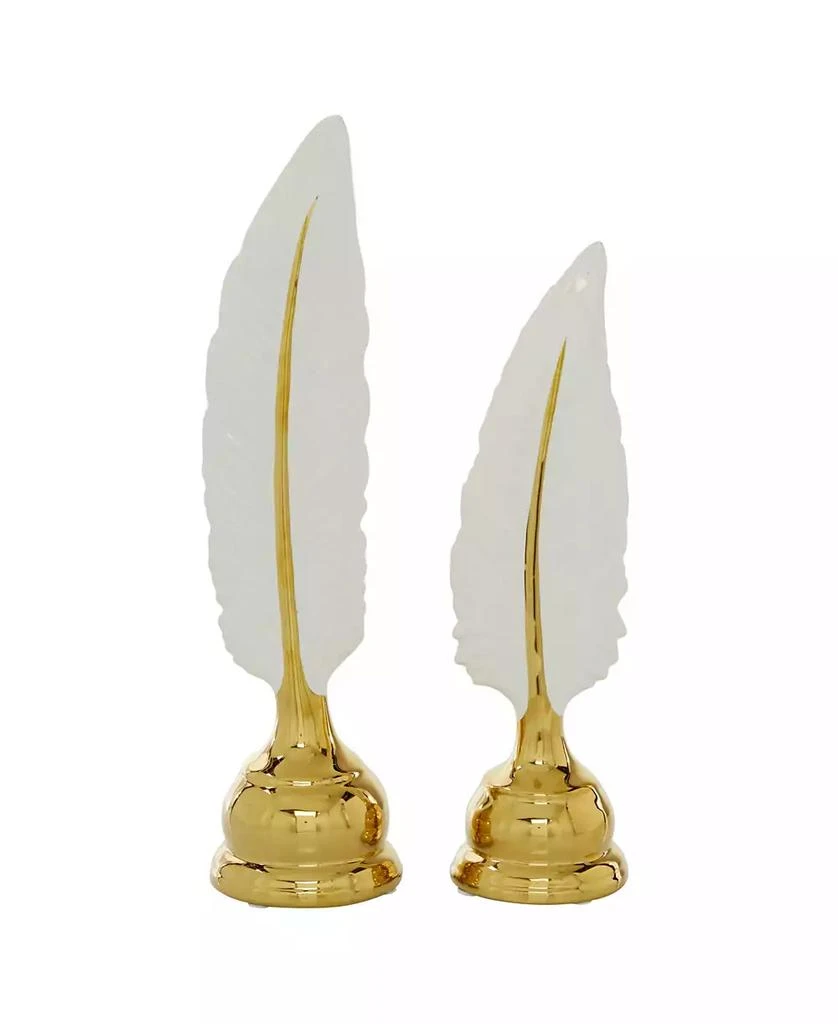 商品CosmoLiving|by Cosmopolitan Glam Birds Sculpture, Set of 2,价格¥511,第4张图片详细描述