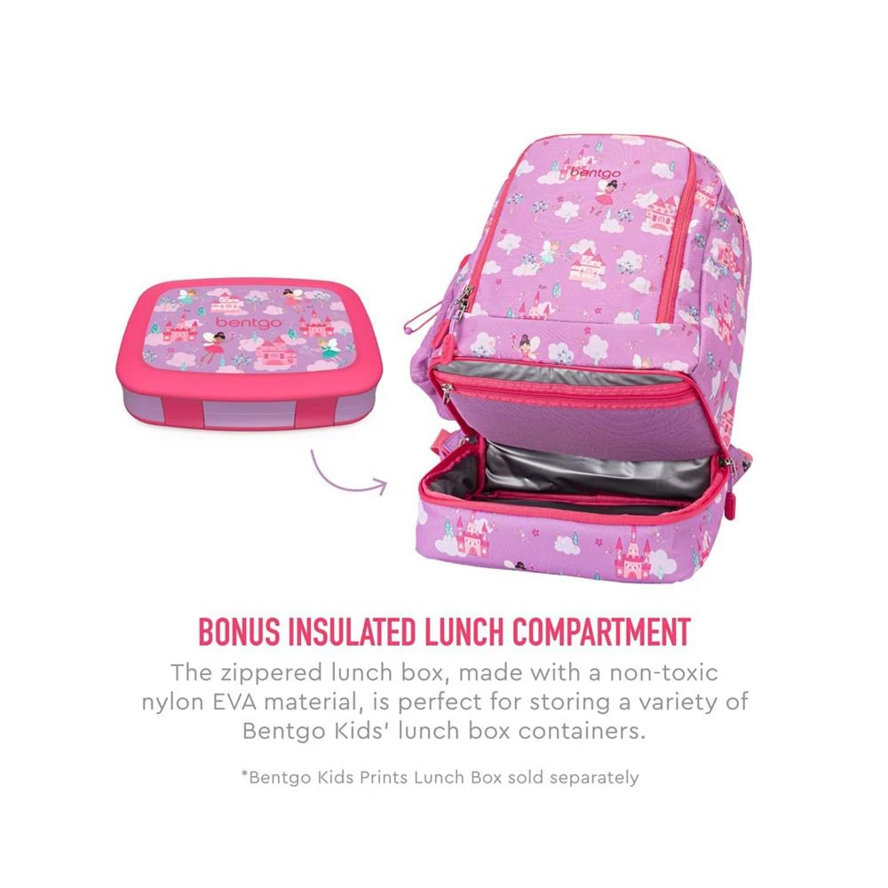 商品Bentgo|Kids Prints 2-In-1 Backpack and Insulated Lunch Bag - Fairies,价格¥443,第2张图片详细描述