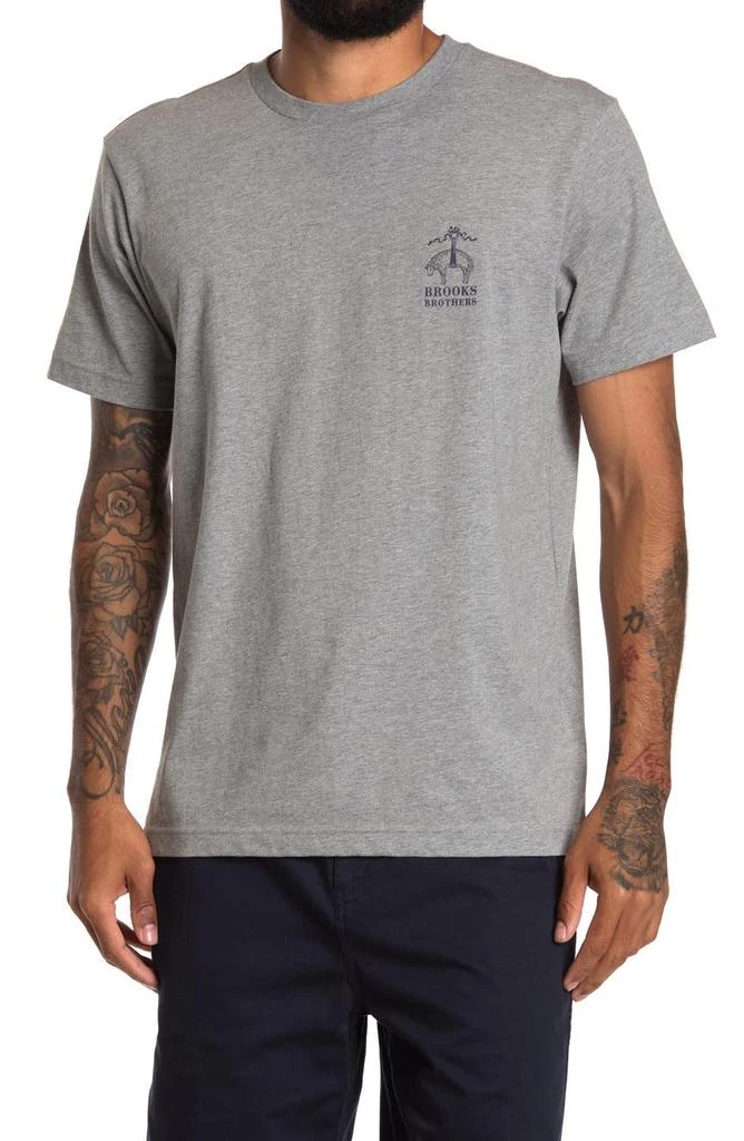 商品Brooks Brothers|Logo Crewneck T-Shirt,价格¥185,第1张图片