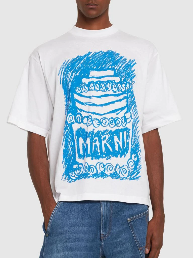 商品Marni|Blue Cake Jersey T-shirt,价格¥1678,第2张图片详细描述