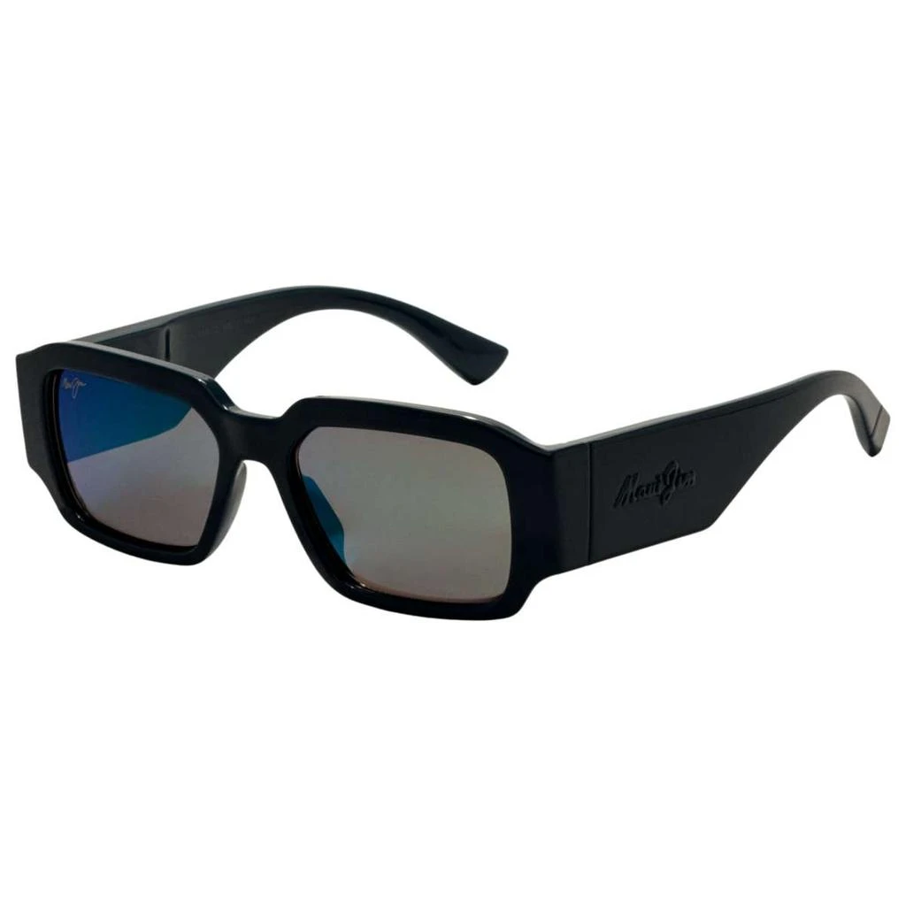 商品Maui Jim|Maui Jim Kupale Unisex Blue Square Polarized Sunglasses,价格¥864,第1张图片