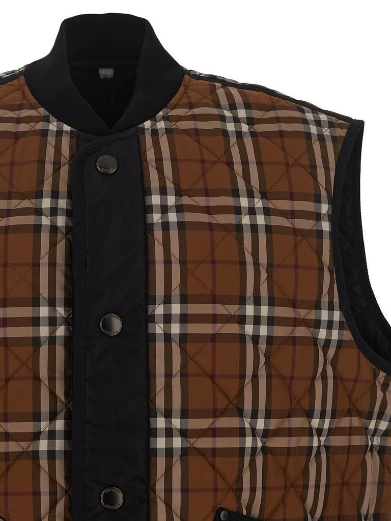 商品Burberry|Sleeveless Checked Jacket,价格¥7812,第3张图片详细描述