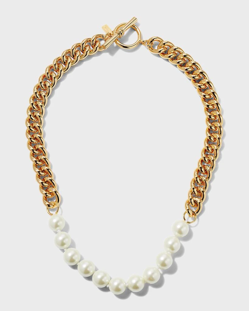 商品Kenneth Jay Lane|White Pearly Chain Necklace,价格¥583,第1张图片