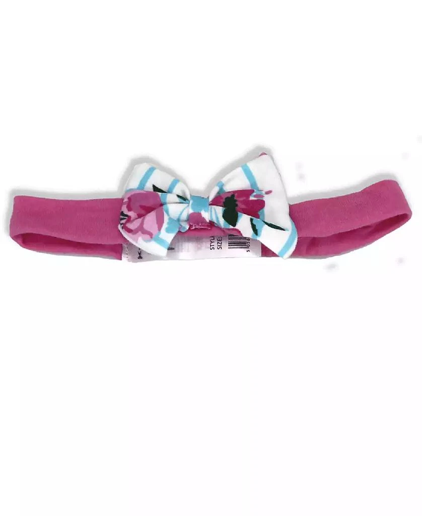 商品Miss|Baby Girls Pink Floral Top, Legging Pants and Headband, 3 Piece Set,价格¥198,第4张图片详细描述