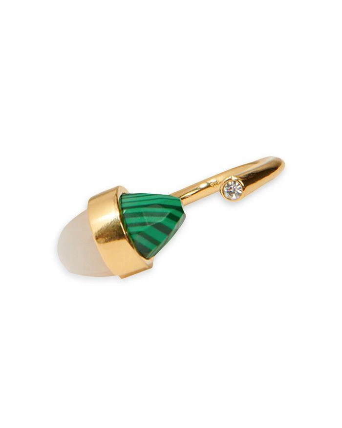 商品Maje|Bistone Mixed Gemstone Open Ring in Gold Tone,价格¥449,第2张图片详细描述