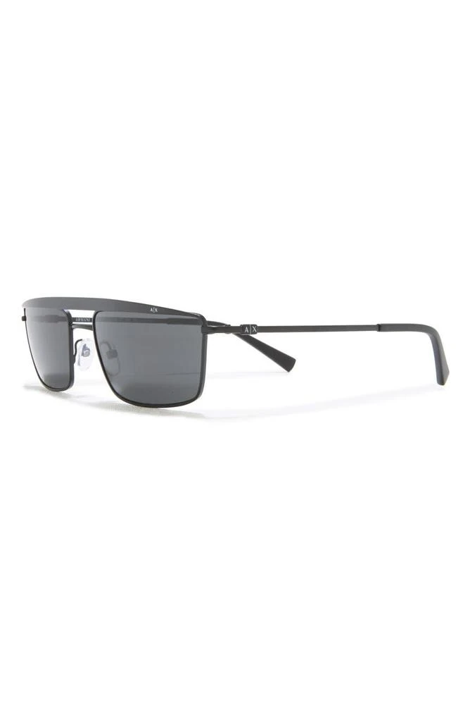 商品Armani Exchange|58mm Rectangle Sunglasses,价格¥263,第2张图片详细描述