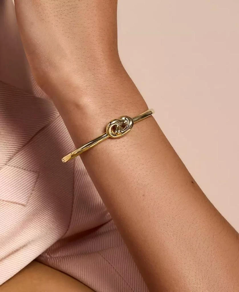 商品Olivia Burton|Women's Lover's Knot Gold-Plated Bangle,价格¥656,第5张图片详细描述