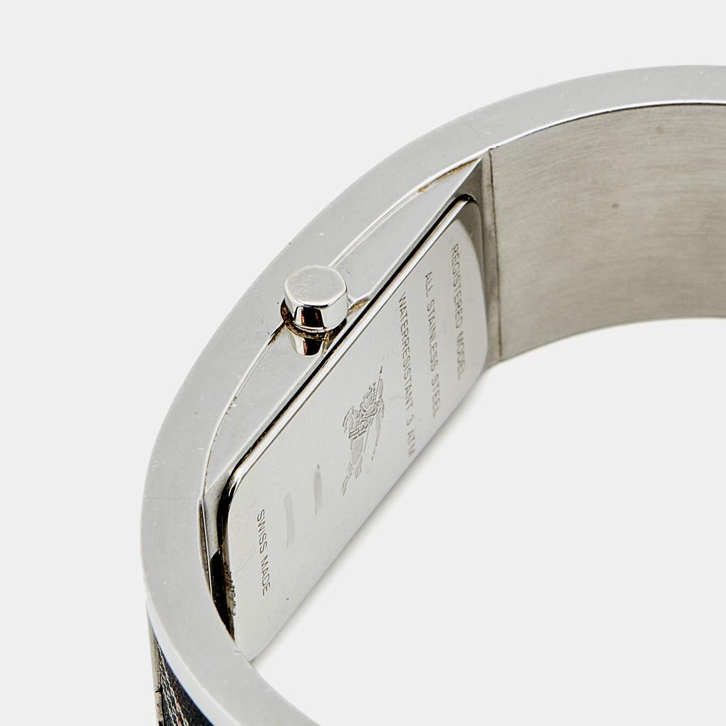 Burberry Silver Stainless Steel Canvas 14300L Women's Wristwatch 19 mm商品第6张图片规格展示