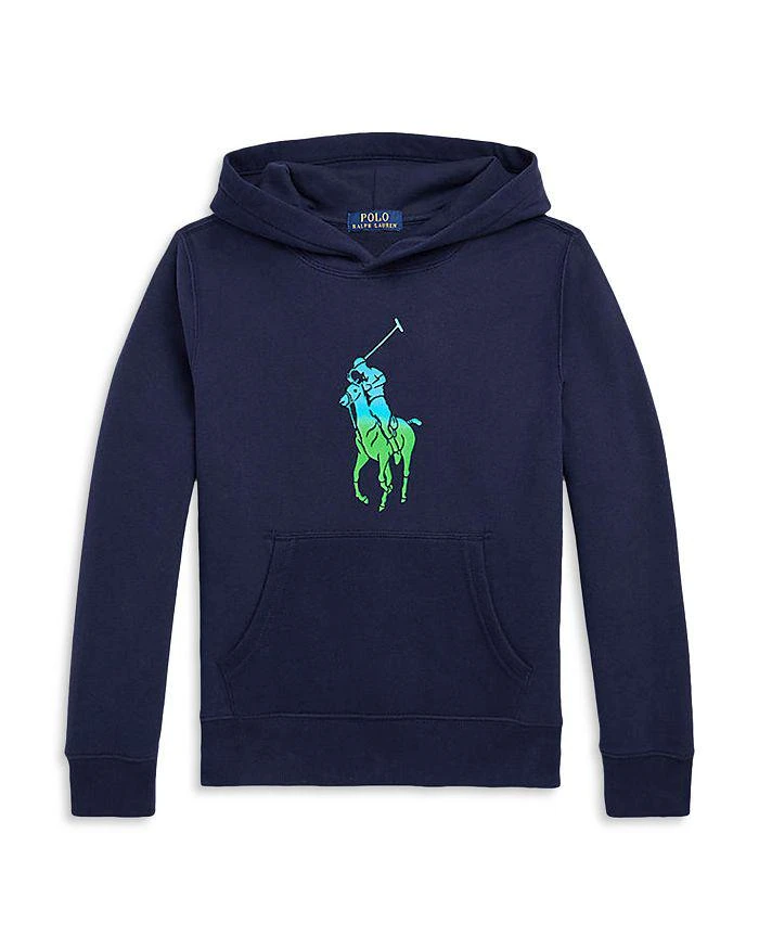 商品Ralph Lauren|Boys' Ombré Big Pony Fleece Hoodie - Little Kid, Big Kid,价格¥222,第1张图片