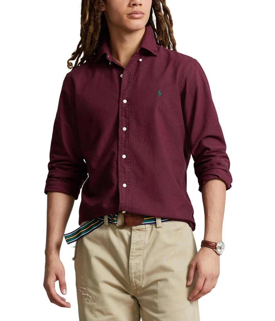 商品Ralph Lauren|Classic Fit Long Sleeve Garment Dyed Oxford Shirt,价格¥898,第1张图片