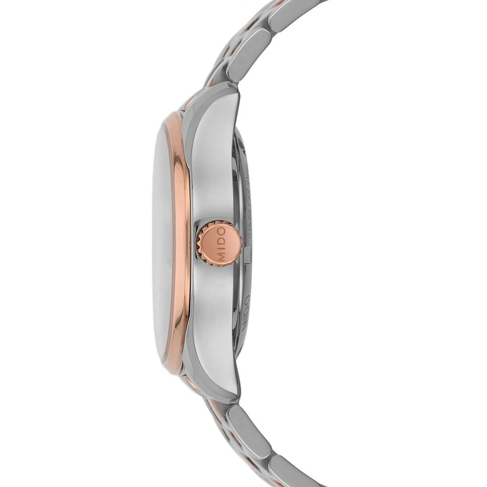 商品MIDO|Women's Swiss Automatic Belluna II Two-Tone Stainless Steel Bracelet Watch 33mm,价格¥8026,第2张图片详细描述