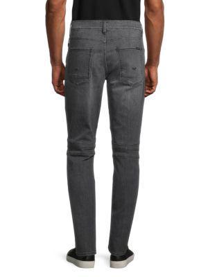 商品Hudson|Ethan Biker Skinny Jeans,价格¥298,第4张图片详细描述