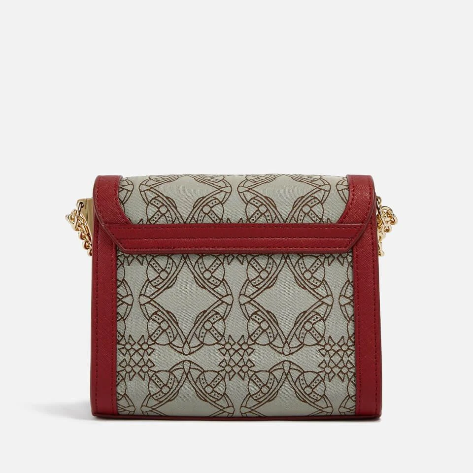 商品Vivienne Westwood|Vivienne Westwood Small Lucy Vegan Leather and Logo-Jacquard Bag,价格¥1574,第3张图片详细描述