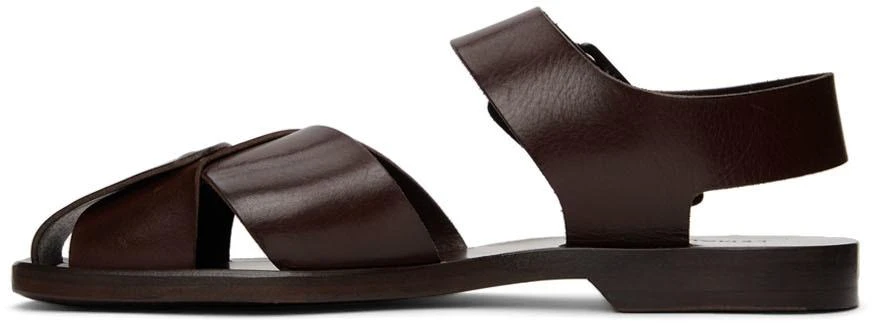 商品Lemaire|Brown Strap Sandals,价格¥2605,第3张图片详细描述