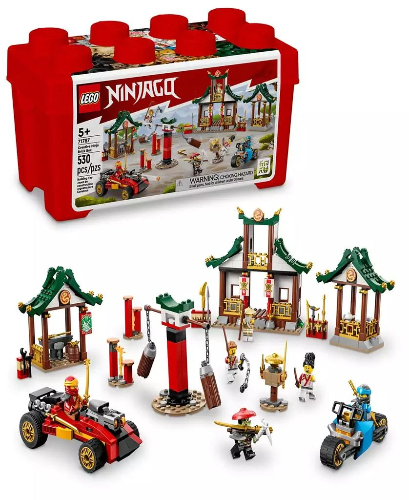 商品LEGO|Ninjago Creative Ninja Brick Box 71787 Toy Building Set with Kai, Nya, Master Wu, Apprentices and Bone Hunter Minifigures,价格¥380,第1张图片