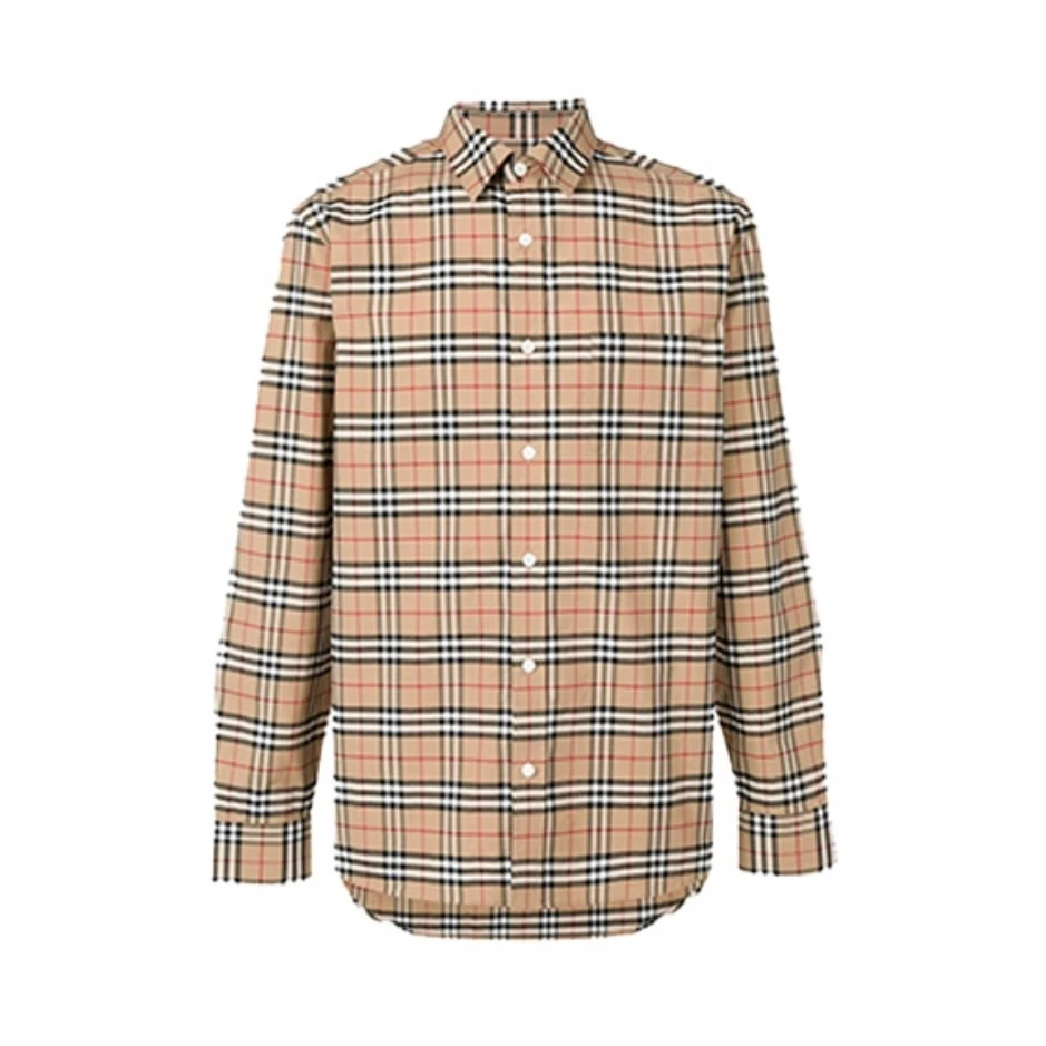 商品Burberry|BURBERRY 格纹男士衬衫 8020966,价格¥3095,第1张图片