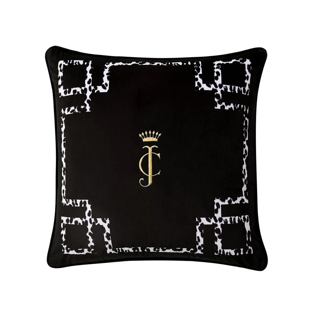 商品Juicy Couture|Lattice Embroidered Velvet Decorative Pillow, 20" x 20",价格¥139,第1张图片