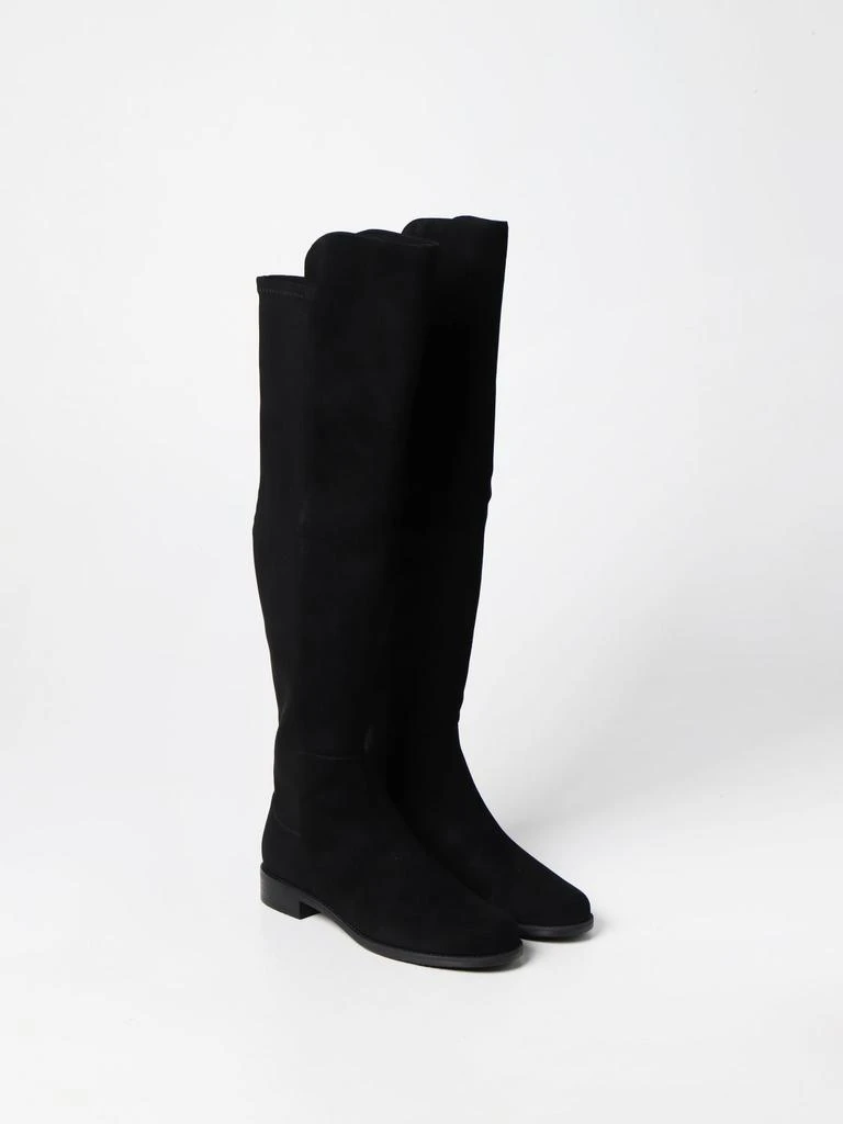 商品Stuart Weitzman|5050 Stuart Weitzman boot in suede and fabric,价格¥6298,第2张图片详细描述