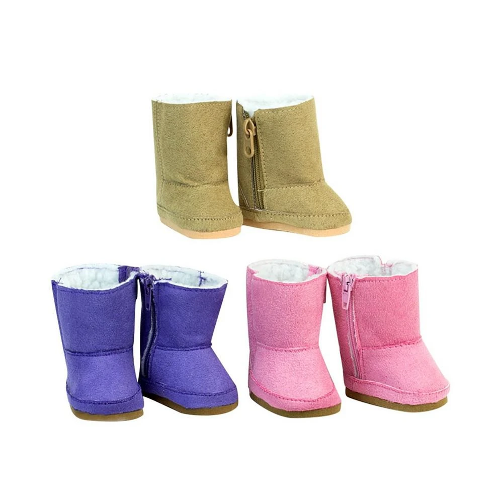 商品Teamson Kids|- 18" Doll - Suede Winter Boots Set, 3 Piece,价格¥90,第1张图片