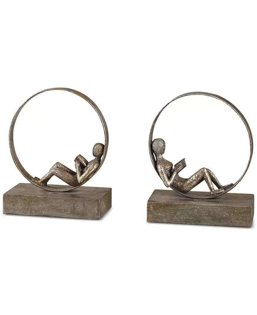 商品Uttermost|Lounging Reader Set of 2 Antique-Look Bookends,价格¥1292,第1张图片