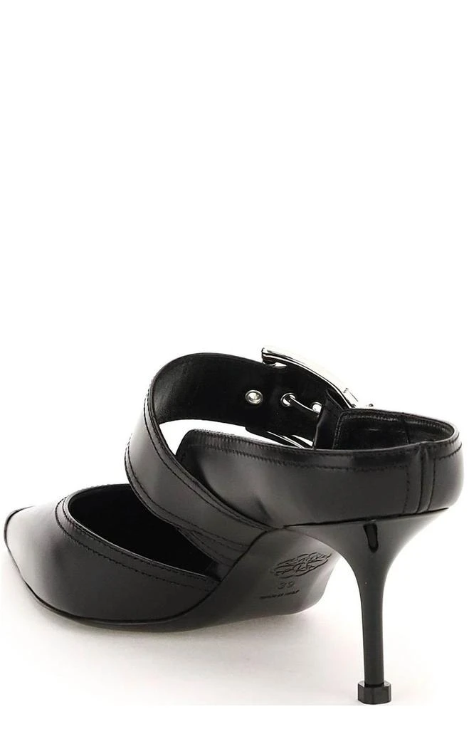 商品Alexander McQueen|Alexander McQueen Pointed-Toe Heeled Mules,价格¥4810,第3张图片详细描述