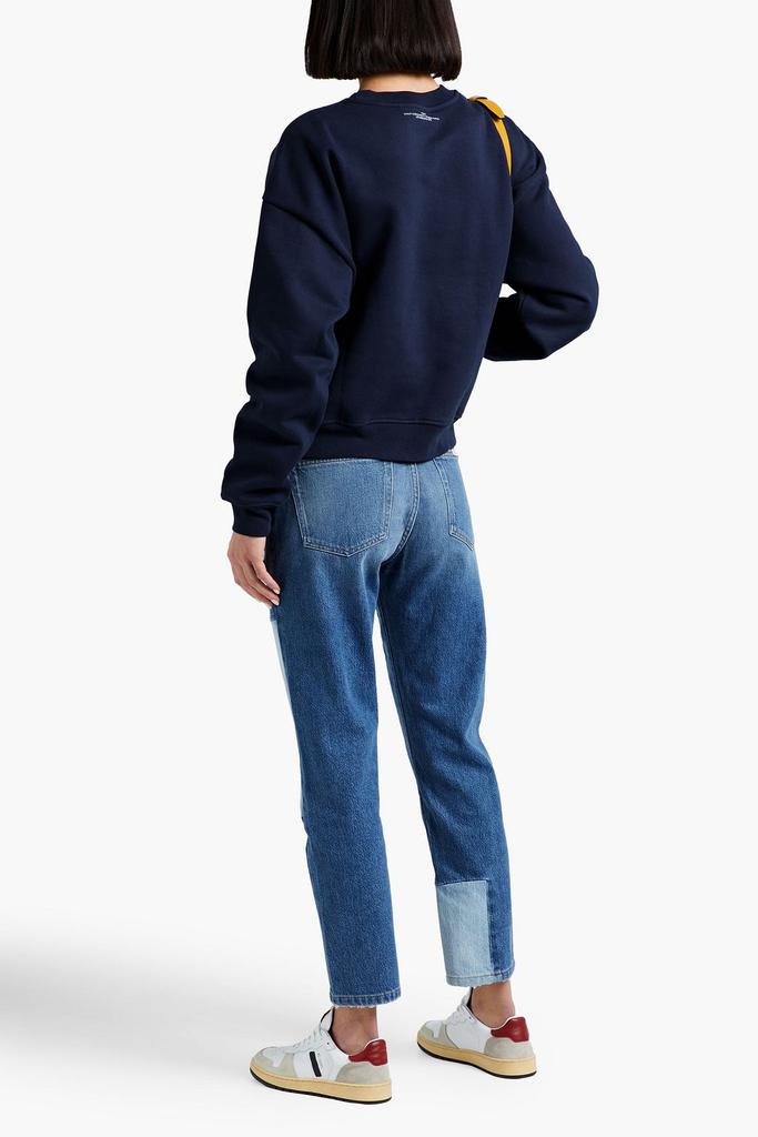 Le Original patchwork boyfriend jeans商品第1张图片规格展示
