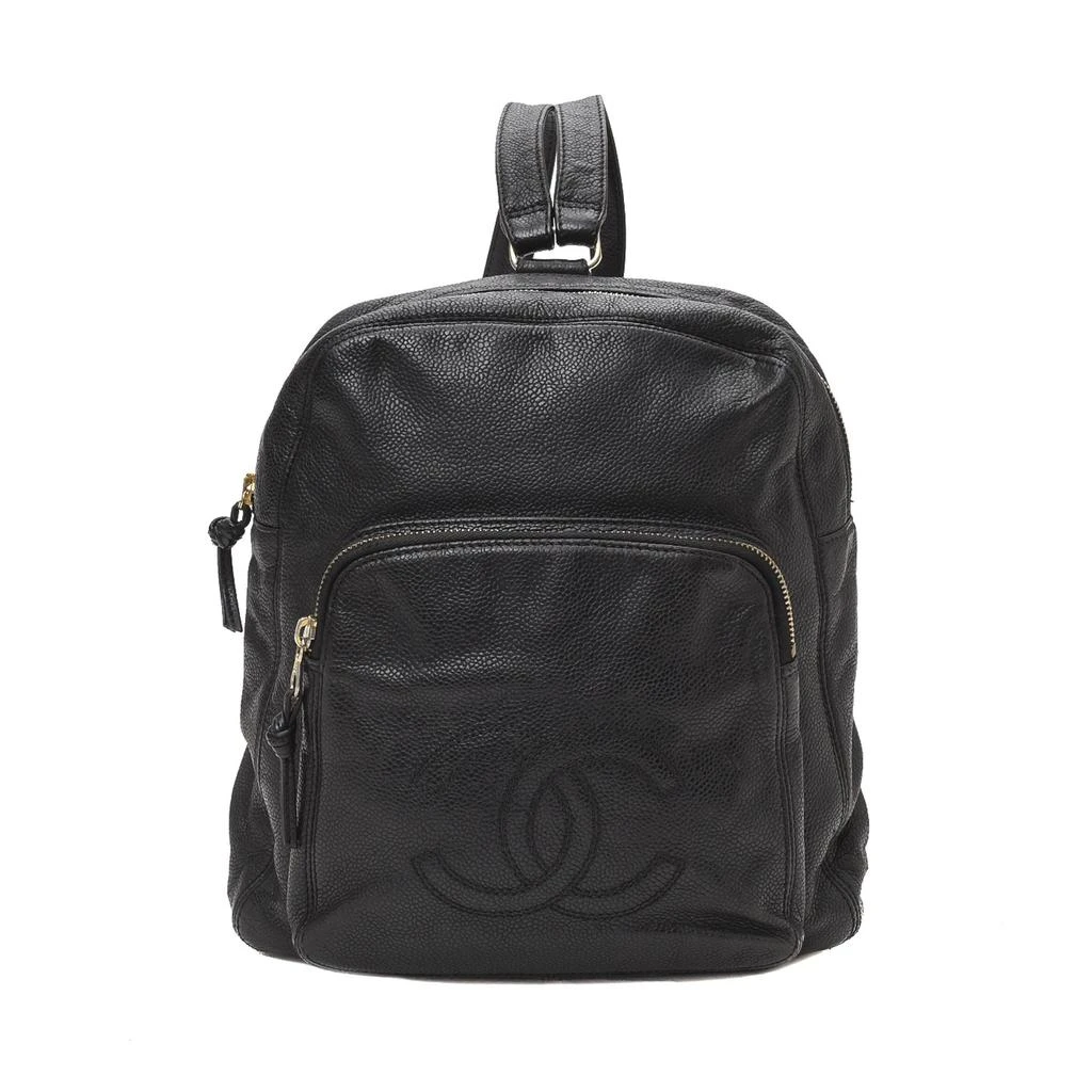 商品[二手商品] Chanel|Chanel Black Calfskin Leather CC Caviar Backpack,价格¥31718,第1张图片