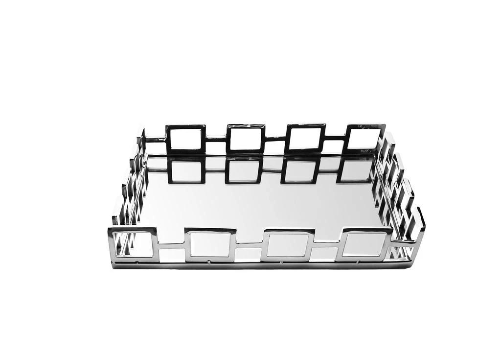 商品Classic Touch Decor|Square Shaped Mirror Tray with Modern Design,价格¥884,第1张图片