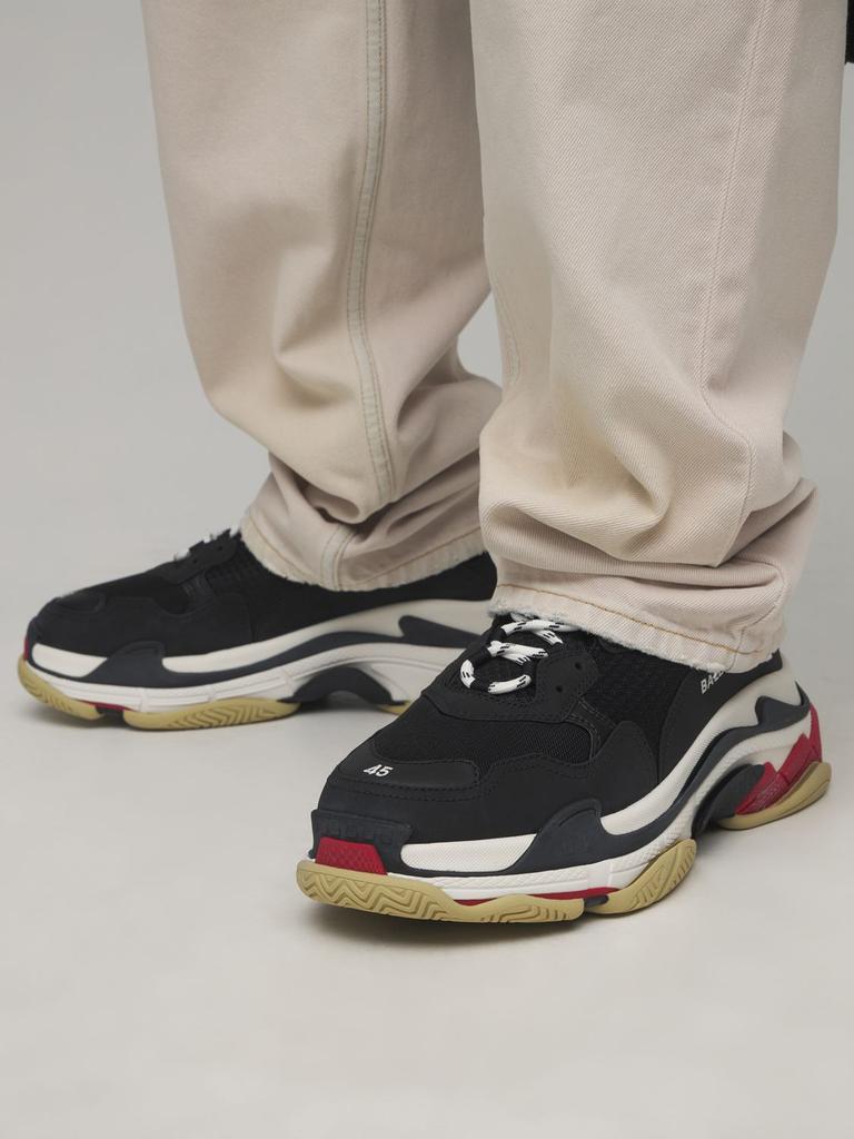 Triple S Suede, Leather & Mesh Sneakers商品第2张图片规格展示