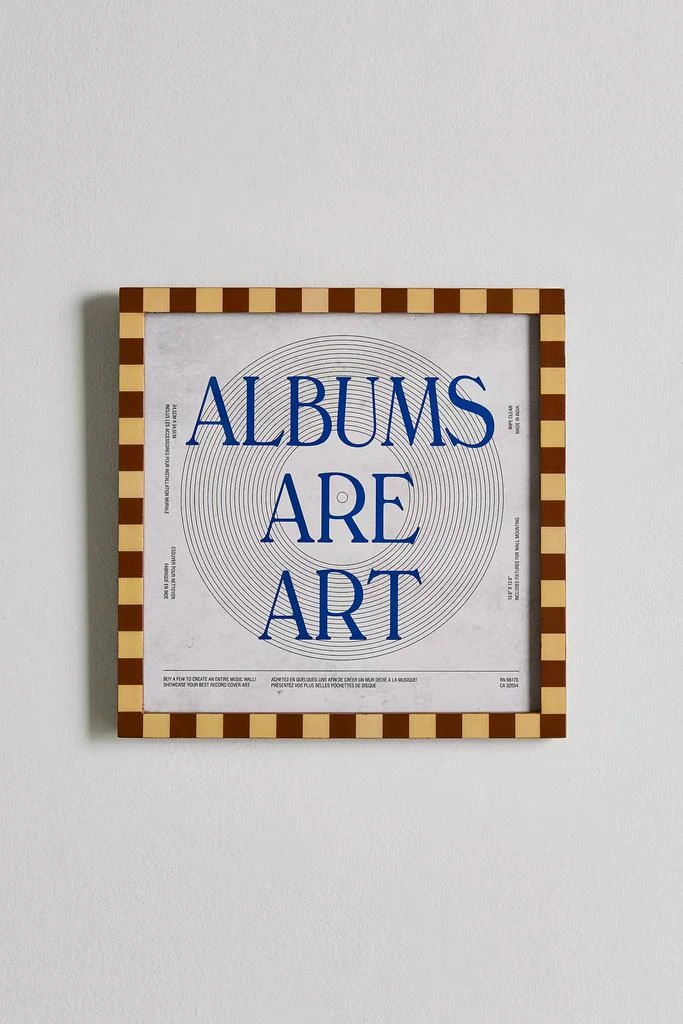 商品Urban Outfitters|Checkered 12-Inch Vinyl Album Frame,价格¥148,第1张图片
